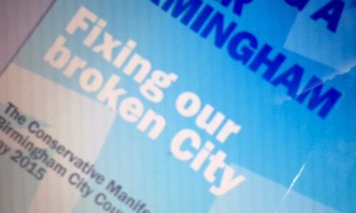Tory election manifesto promises to ‘restore pride in Birmingham’ and keep the streets clean Tory election manifesto promises to ‘restore pride in Birmingham’ and keep the streets clean