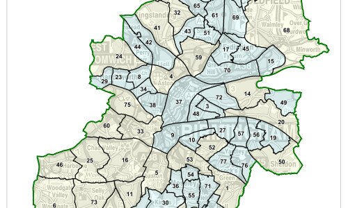All change at Birmingham council: cut to 101 members representing 77 wards All change at Birmingham council: cut to 101 members representing 77 wards